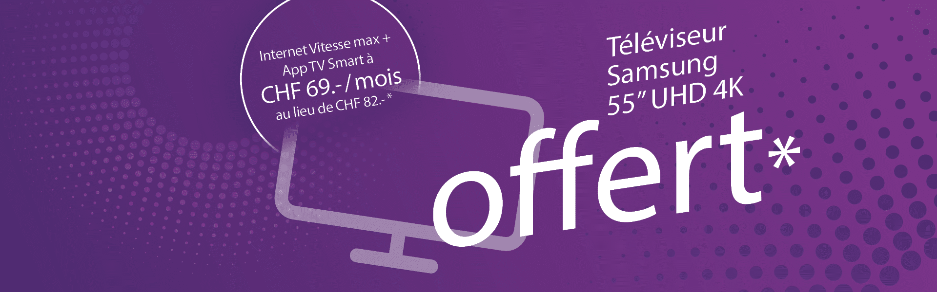 Offre télévision offerte à la souscription d'un abonnement multimédia